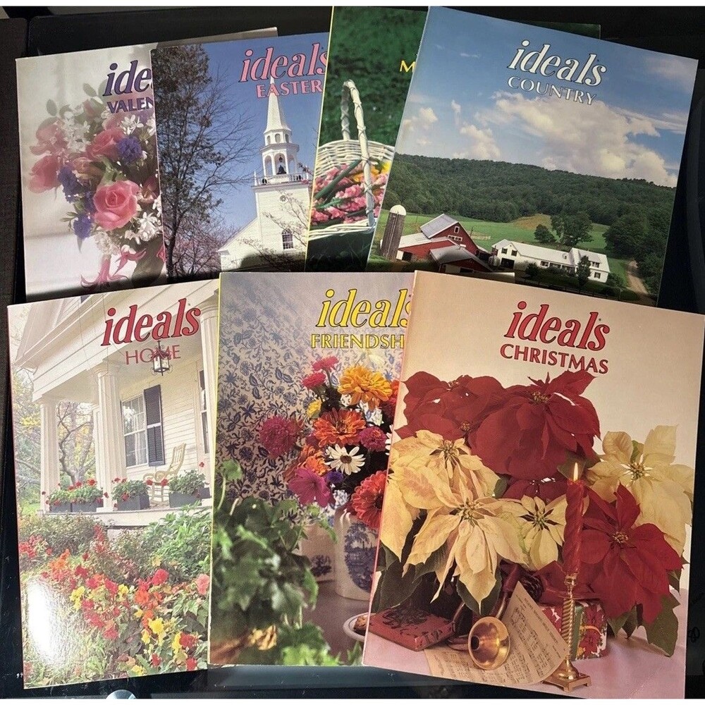 Lot of 7-1989 Ideals Home Magazines Vol. 46 No. 1, 2, 3, 4, 5, 6, 8 (missing #7)